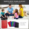 500 Count Card Sleeves for Trading Cards, Matte Deck Guard Card Sleeves, Card Protectors Sleeves for MTG, Baseball/Sports Cards, Yugioh Card, Game