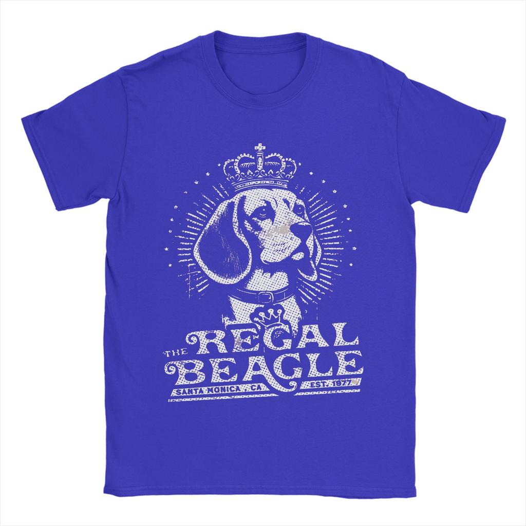 Leisure The Regal Beagle TShirt for Men Round Neck Pure Cotton T Shirt Short Sleeve Tees Printed Tops