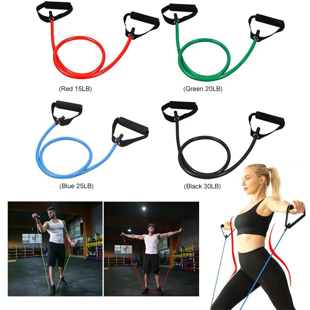Resistance Bands with Handles Elastic Yoga Pull Rope Exercise Cord Workout Bands for Muscle Training/Shape Body/Physical 3