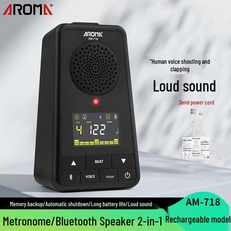 Перезаряжаемый Bluetooth-метроном Anoma со встроенным динамиком и универсальным держателем для пианино, скрипки и барабанов