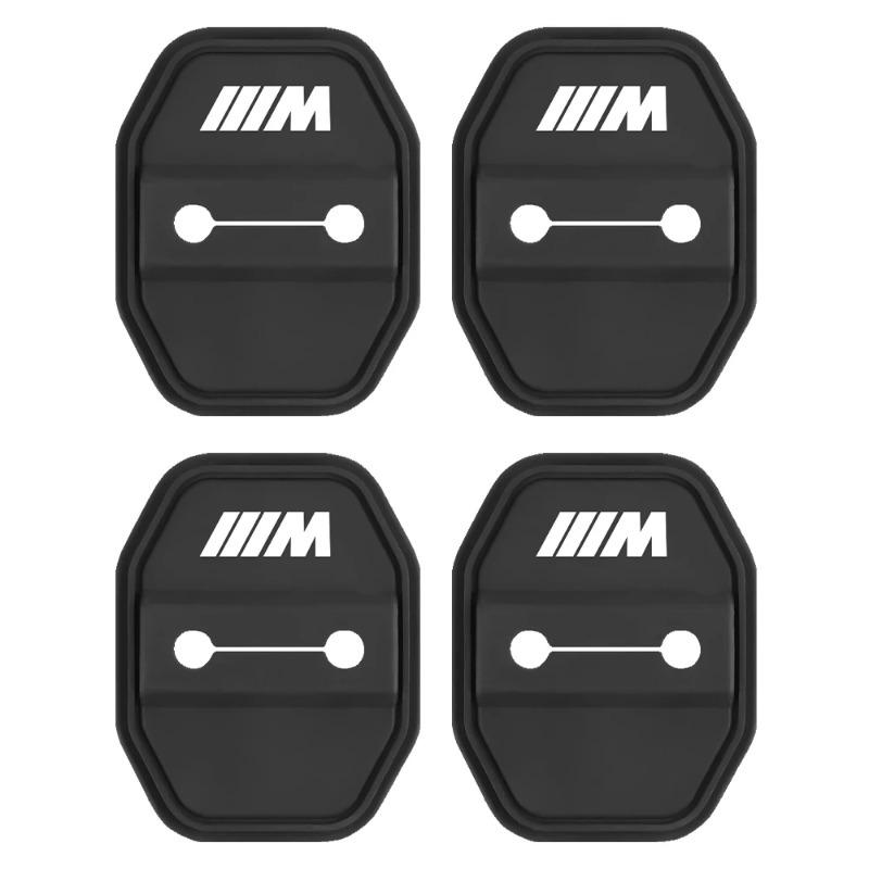 BALPJ1 4Pcs Car Door Lock Cover Protective Decoration Case For BMW 1 2 3 4 5 6 7 Series X1 X3 X4 X5 X6 X2 X7 F10 F15 F20 F30 M E36 E46