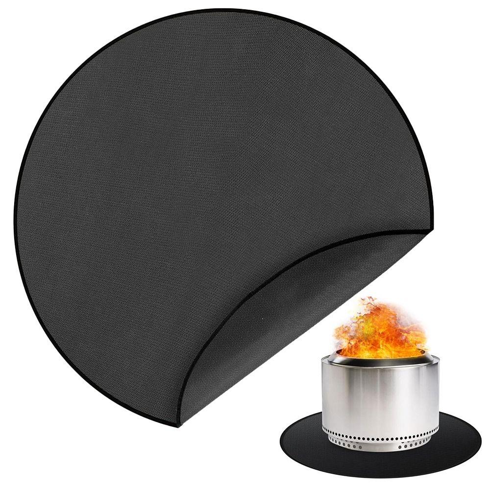 Heat-proof Fireplace/Fire Pit Pad Oil-proof Flame Retardant Mat Camping Fireproof Cloth BBQ Grill