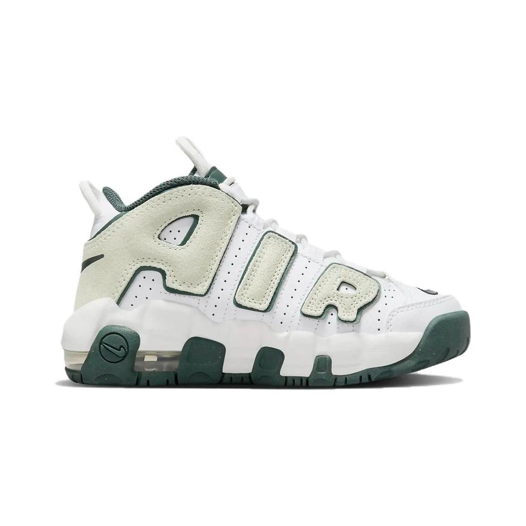 Nike Кроссовки Air More Uptempo PS White Vintage Green детские Summit-White Sea-Glass FQ1937-100