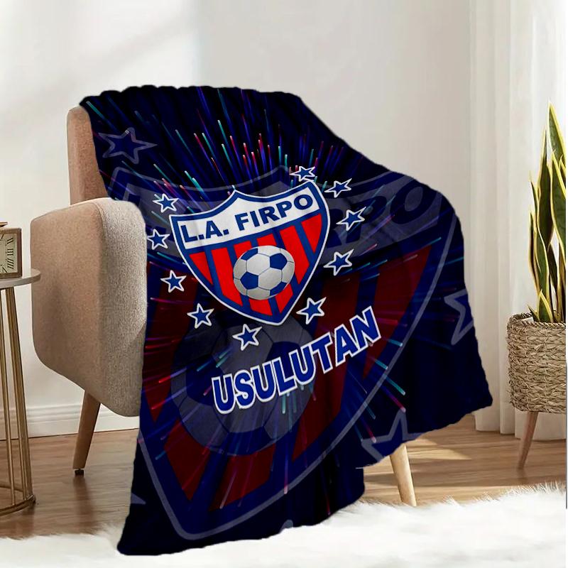 Firpo Soccer Crest Blanket Lightweight Ideal Bedding Blanket Perfect for Travel, Camping, Living Rooms, Offices, Sofas, Fan Christmas gift