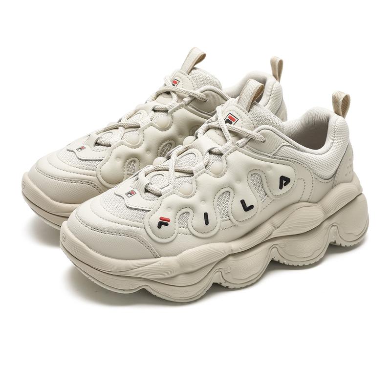 Fila Pease Модные Удобные Универсальные Износостойкие Низкие Повседневные Кроссовки Женские Кроссовки Овсяно-Коричневые F12W441117FOM