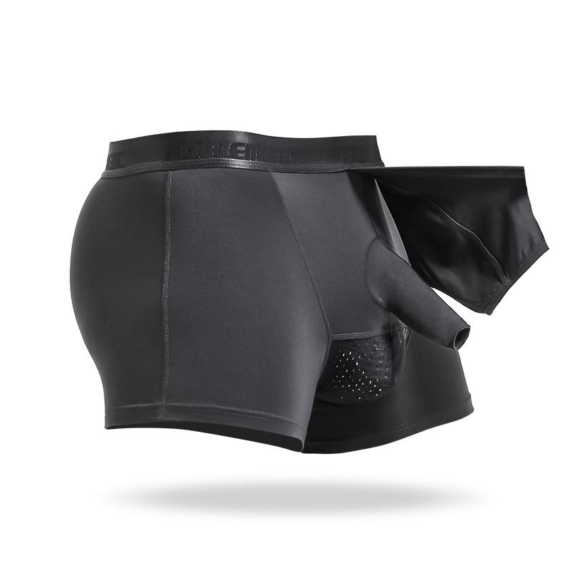 Мужские трусы-боксеры Bullet средней талии из сетки Ice Silk