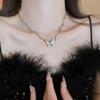 GemChic женское изысканное ожерелье с подвеской в виде бабочки из магического цвета с вставкой из циркония, сладкий подарок на день рождения, Рождество