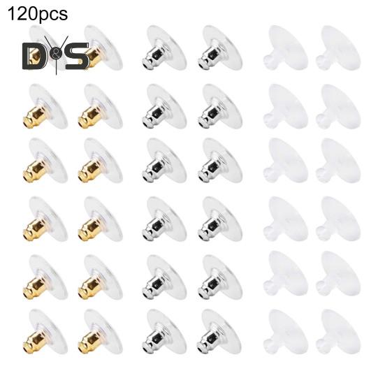 120 шт. Подставки для сережек с подушечкой Гипоаллергенные фиксаторы для сережек Акриловые подставки для сережек Замена для потерянных подставок для сережек Изготовление сережек своими руками