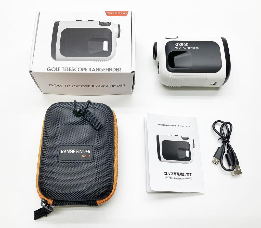 Лазерный дальномер для гольфа 600 м, перезаряжаемый, 6-кратный оптический телеобъектив, диаметр объектива, измерение разницы высот, режим наклона, сверхлегкий чехол из искусственной кожи
