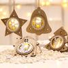 Christmas Decorations Christmas Tree Pendant Original Wood Luminous Pendant Christmas Gift