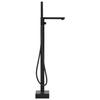 Robinet de baignoire sur pied Noir Acier inoxydable 90 cm