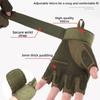 Anti-Slip Motorcycle Gloves Fingerless Gym Training Gloves Unisex MTB Cycling Gloves  Hunting