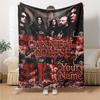 Name Custom Cannibal Corpse Print Flannel Blanket High Quality Warm Comfortable Cover for All Seasons Perfect for Gifts Home Decor