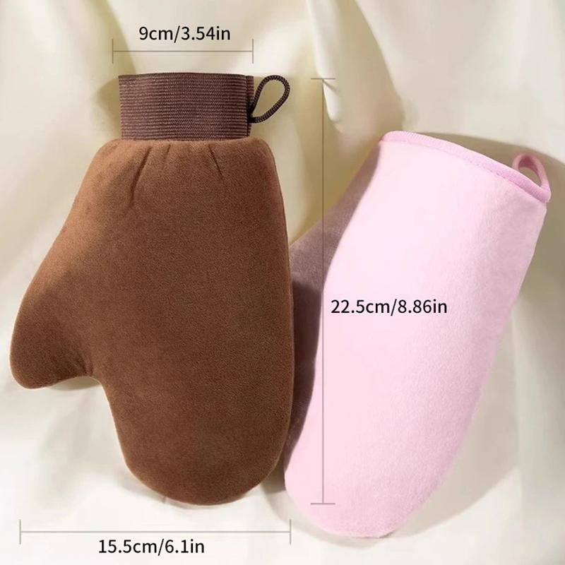 Рукавица для автозагара, многоразовая ванна для тела, лица, чистящие средства, аппликатор для загара на спине, отшелушивающая варежка для удаления загара, перчатки для ванны