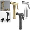 Gold Brushed Toilet Cleaning Bidet Spray Gun Wc Shower Head Douche Handheld Hose Sanitary Wall Holder Bathroom