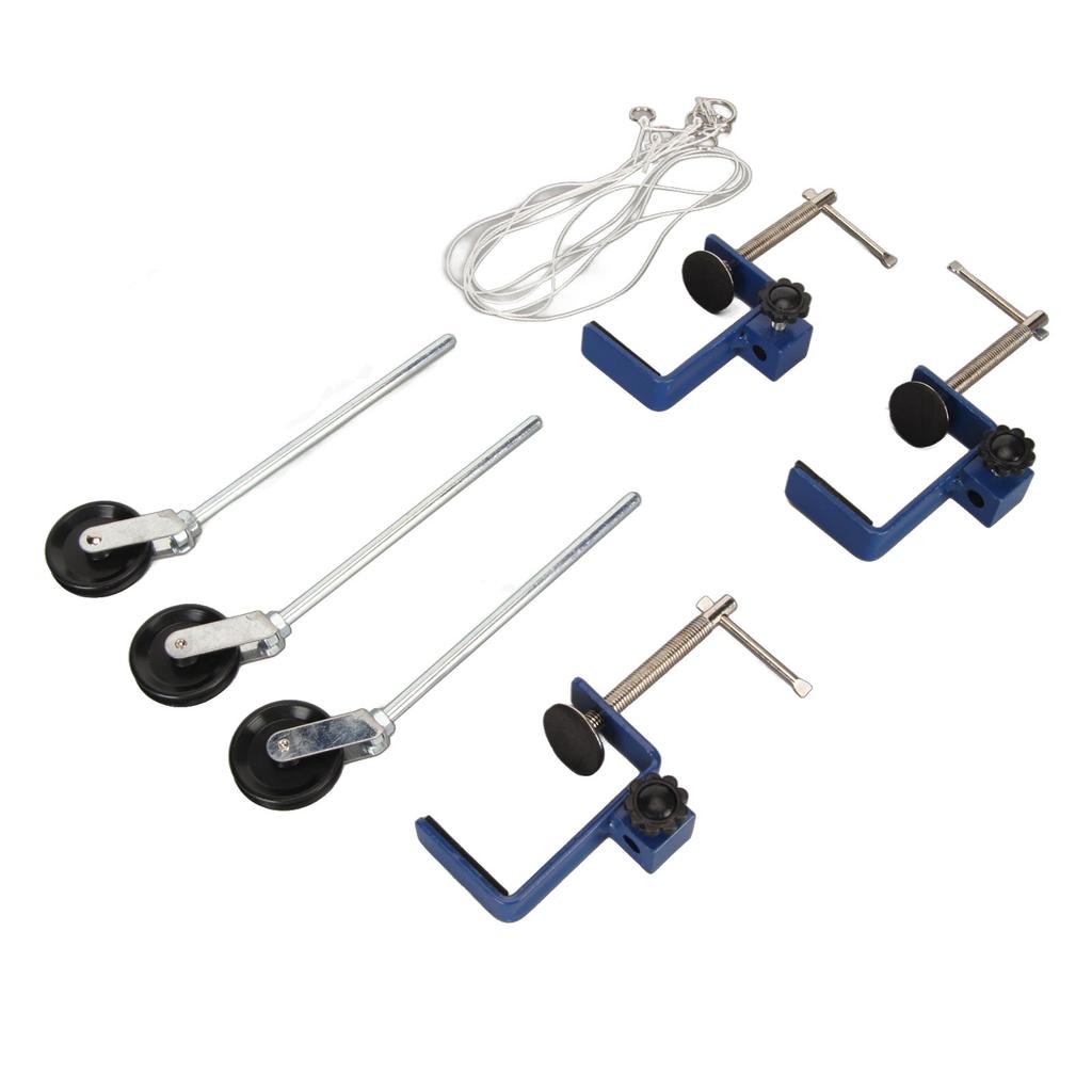 Зажим для крепления на столе, усиленный металлический пластиковый шкив, многоцелевой металлический зажим для скамьи для физики