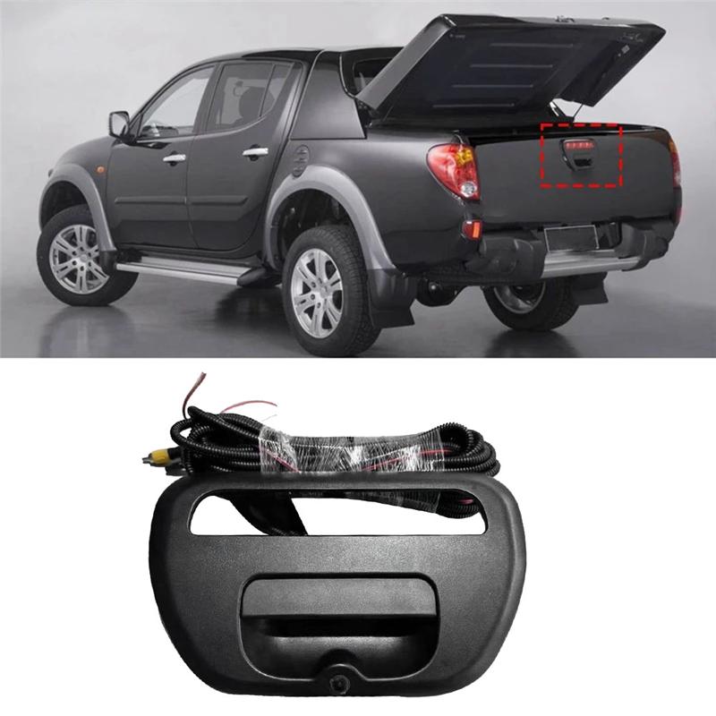 Car Tailgate Handle Bezel with Rear Camera Wire Assy MN167500XA for Mitsubishi Triton L200 2005-2015 5716A031XA 5716A041