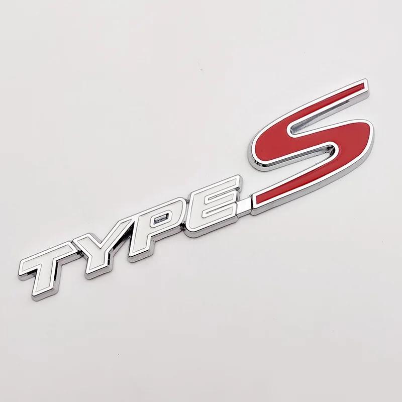 COT1 3D Metal Type S Logo Type R Emblem Letters Car Trunk Badge For Honda Accord Civic FK2 FN2 EP3 Type S R Sticker Accessories