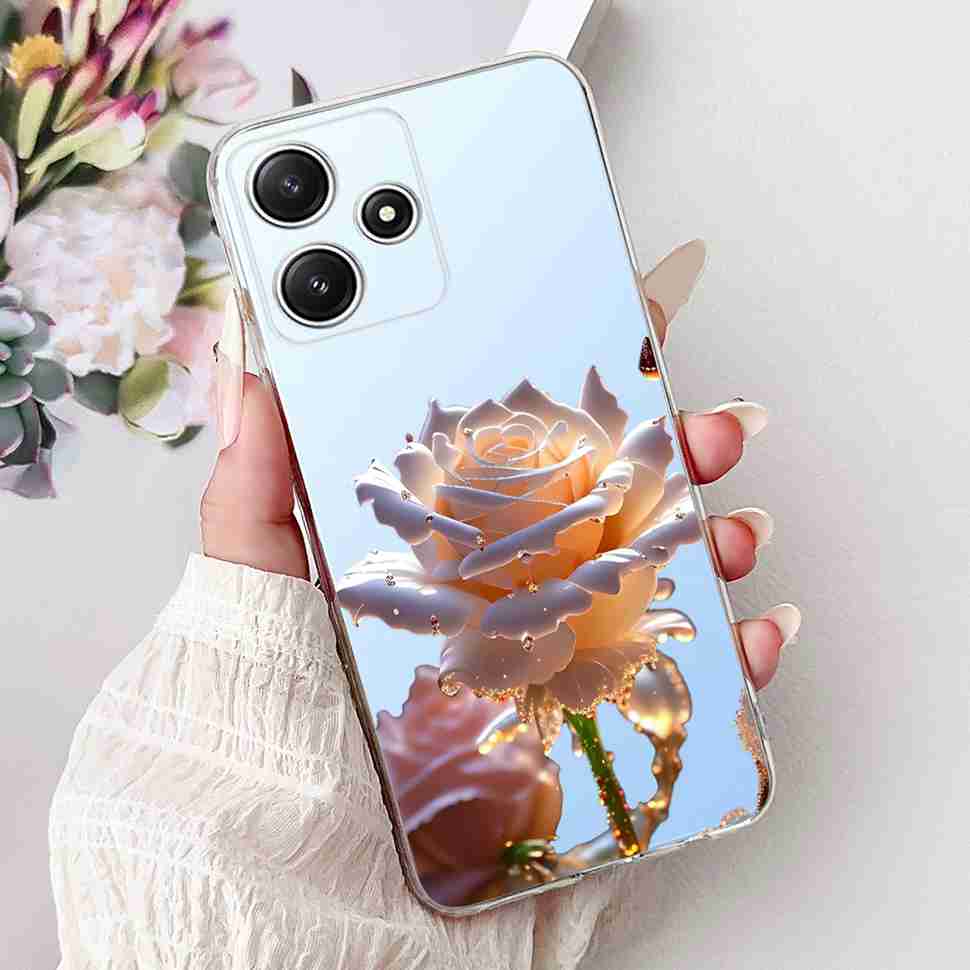 Чехол для Xiaomi Redmi Note 12R 5G Летний Маленькая Ромашка Лимон Мягкий Силикон ТПУ Чехлы Для Redmi Note12R NOTE12R 23076RA4BC Оболочка