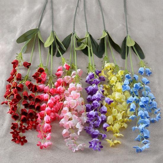 42,5" Длинный Стебель Ландыша Искусственная Подвесная Гирлянда из Цветов Ландыша для Высокой Вазы Свадебное Мероприятие Декор Заднего Плана Патио Садовая Комната