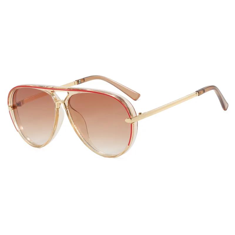 New Fashionable Toad Shaped Women'S Sunglasses Outdoor Neutral Travel Street Photography Large Frame Uv400 Sunscreen Glasses