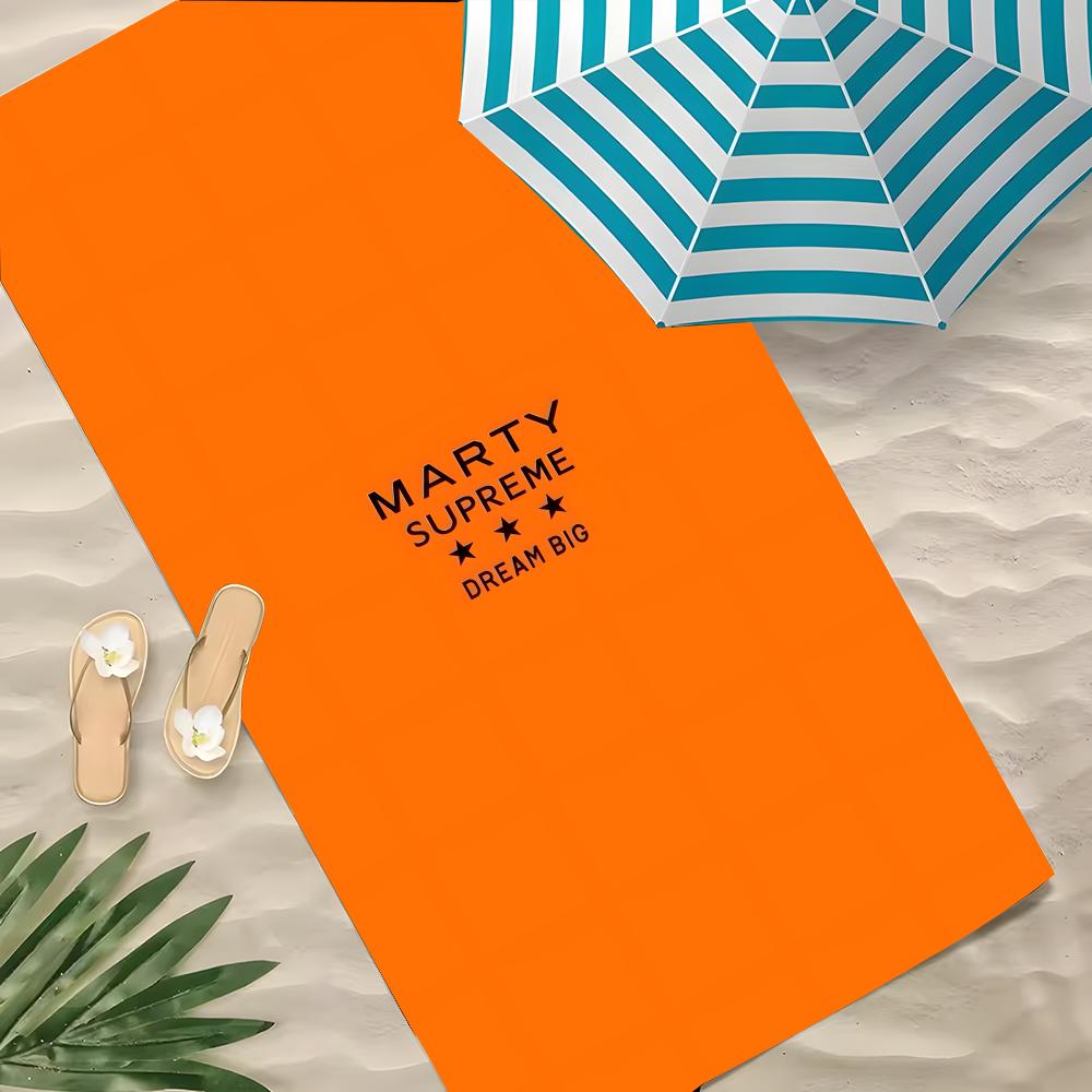 Полотенце для рэпера Marty Supreme, полиэстер, пляжное полотенце, быстросохнущее, без песка, банное полотенце для лета, бассейна, путешествий, отпуска