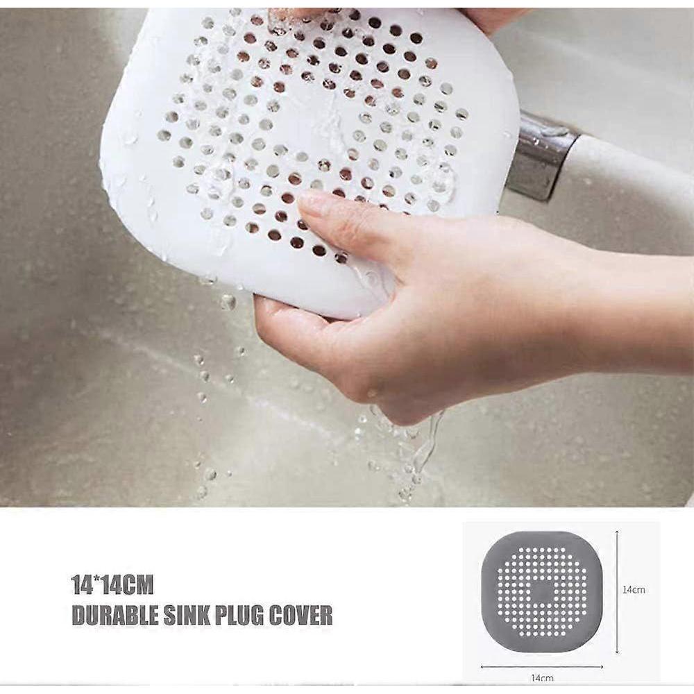 Shower Drain Covers, Silicone Tube Drain Hair Catcher Stopper with sucker for Bathroom Kitchen, Rubber Bathtub Sink Strainer Plug Filter Trap Home Dr