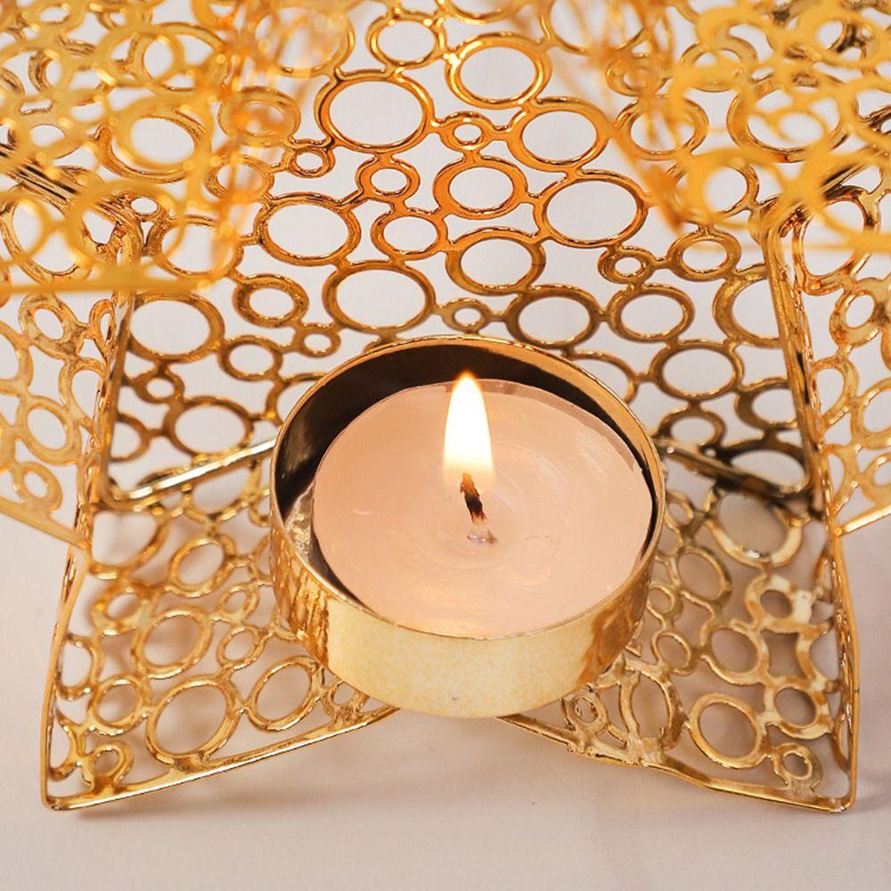 Middle Eastern Star Candle Holder Handhold Candle Stand Holders for Candlesticks  Desktop Ornament