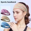 Спортивная повязка на голову на резинке с красочным полосатым узором, впитывающая пот, дышащая повязка на голову для бега и фитнеса