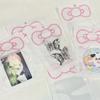 10 шт. Милый розовый бант прозрачный пакет с застежкой-молнией Kpop Star фотокарта DIY упаковка сумка для хранения карт пылезащитный держатель для карт