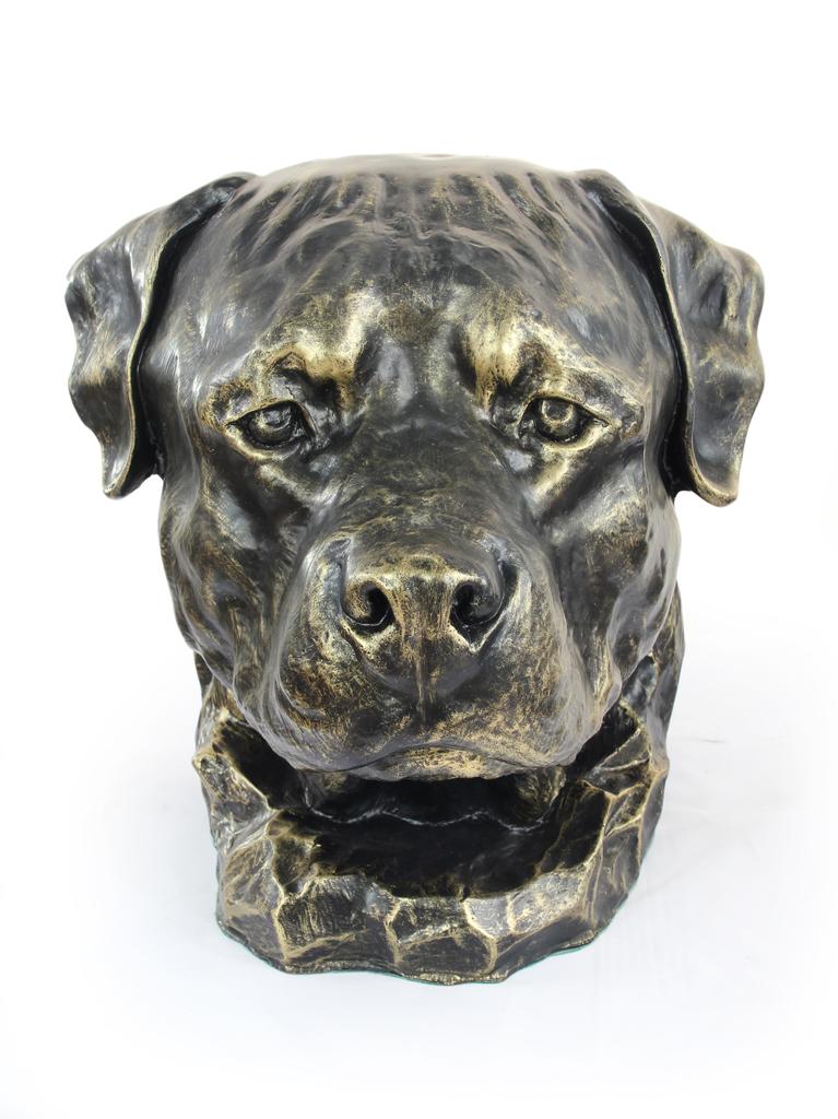 Rottweiler, Rott, Rottie - Dog Bust, Large Dog Head for the Garden, Unique Living Room Decoration by Art-Dog Brand