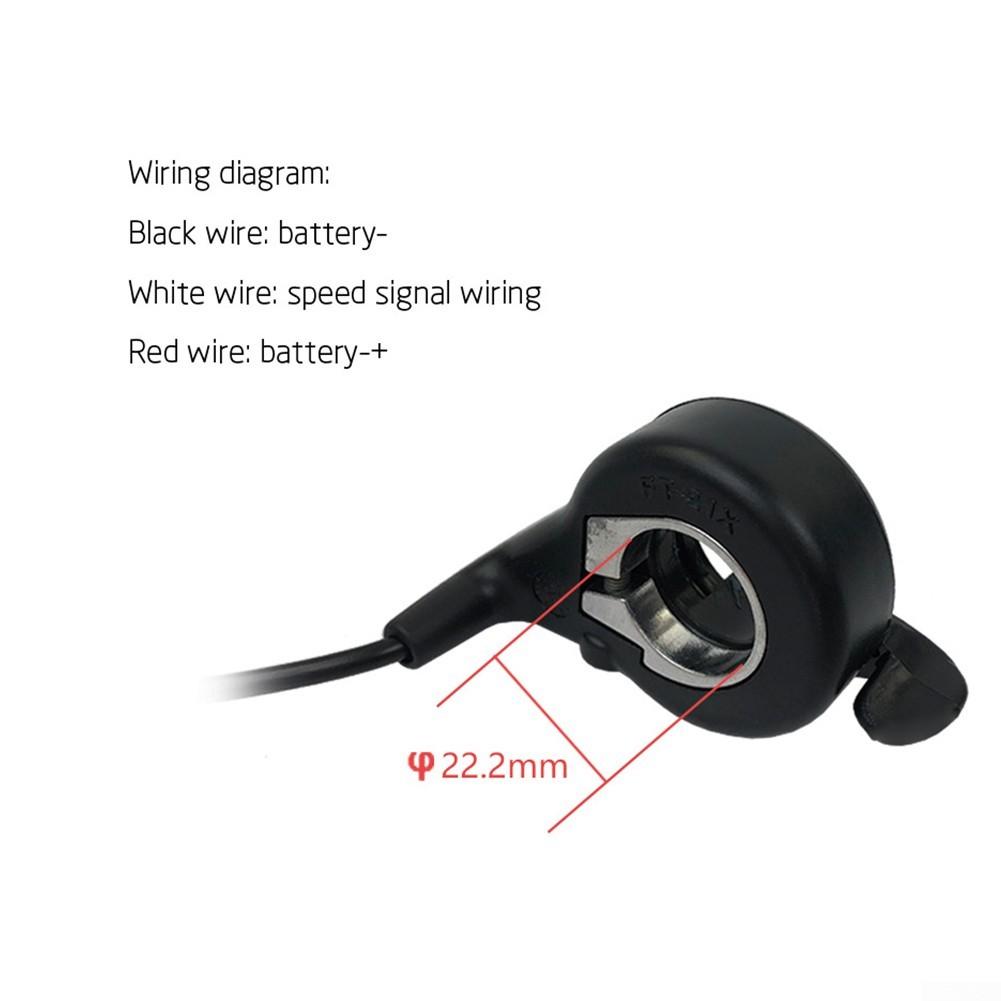 Электровелосипед Wuxing FT-21X с дроссельной заслонкой для большого пальца Дроссельная заслонка для электровелосипеда Pedelec правая