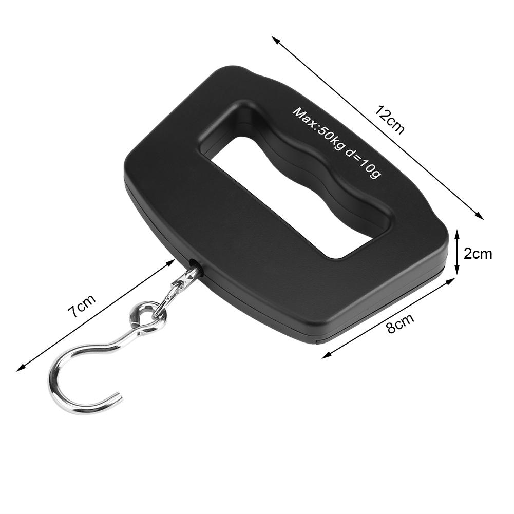 WeiHeng Mini Scale Electronic Portable Weight Luggage LCD Digital Travel Hanging Hook