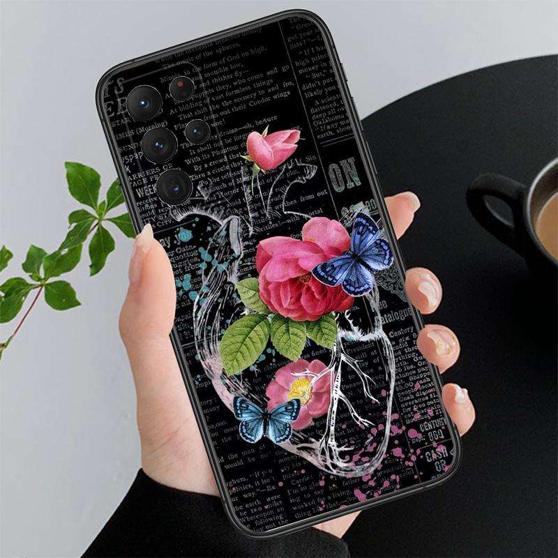 Heart Flower Art Phone Case For Samsung A52S A21S A33 A23 A13 A14 A32 A52 A53 A54 A51 A71 A15