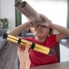 Золотой Выдвижной Однотрубный Детский Телескоп Пластиковый Научный Эксперимент Игрушка Для Детей На Улице Игра Обучение