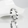 Silver Color Love Heart Connecting Ring Female Fashion Charm Temperament Elegant Couple Gift Dropshipping Trendy Wholesale
