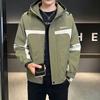 Work Jacket Men's Spring and Autumn New Loose Hooded Men's Jacket Spring Casual Tops