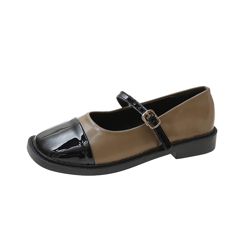 Женские туфли на плоской подошве Туфли Мэри Джейн Винтажные туфли в стиле Лолиты для девочек Модные кожаные туфли в тон цвета Zapatos De Mujer