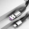 1,5 м USB C кабель, плетеный, для быстрой зарядки, нейлоновый, прочный, длинный зарядный шнур для Samsung Xiaomi (Только для Android)