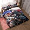 Printed cartoon Thor duvet cover bedding set, anime-themed home decor, suitable for children and adults.