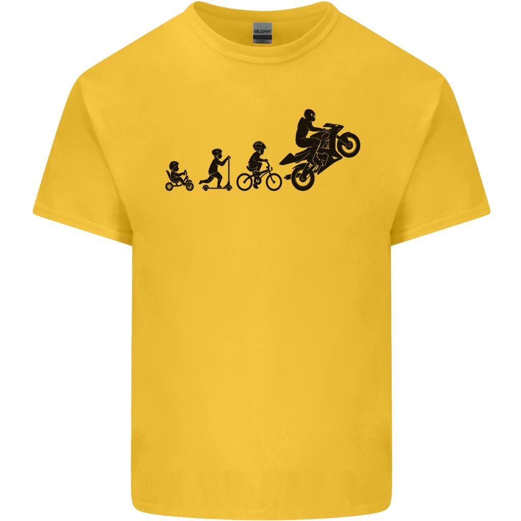 Motorbike Evolution Funny Biker Motorcycle Unisexs Light Cotton TShirt