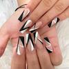 Detachable Manicure Tool Full Cover Coffin False Nails Wearable Nail Tips Geometry Fake Nails
