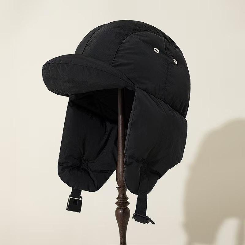 Корейские популярные утепленные шапки-бомберы для женщин, осень и зима, утолщенные, теплые, защита ушей, повседневные, универсальные, летные шапки