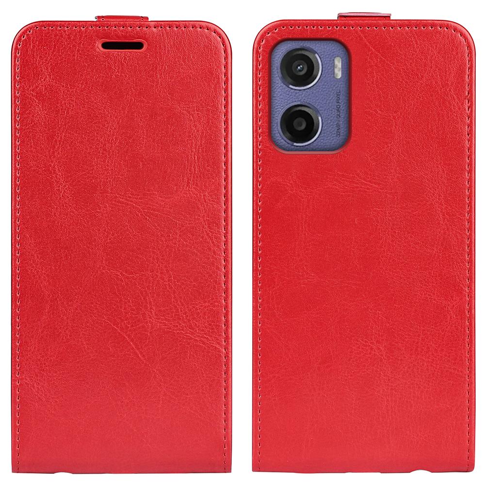 Чехол для Motorola Moto E15 4G с отделениями для карт, вертикальный флип, кожаный чехол для телефона