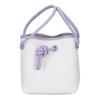 VASIC 23Stainless Steel Tomorrowland Exclusive Bond Mini Canvas X Leather Combination Handbag White X purpleUsed