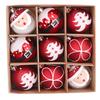 9pcs Christmas Ball Ornaments For Christmas Decorations Xmas Tree Ornaments With Hanging Loop Holiday Party Decor