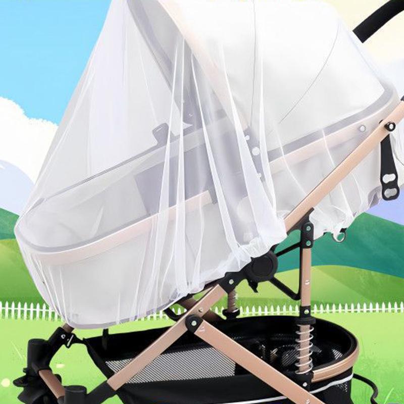Baby Stroller Mosquito Net Full Cover Pushchair Cart Insect Shield Net Mesh Safe Baby Stroller Infants Protection Mesh Cover
