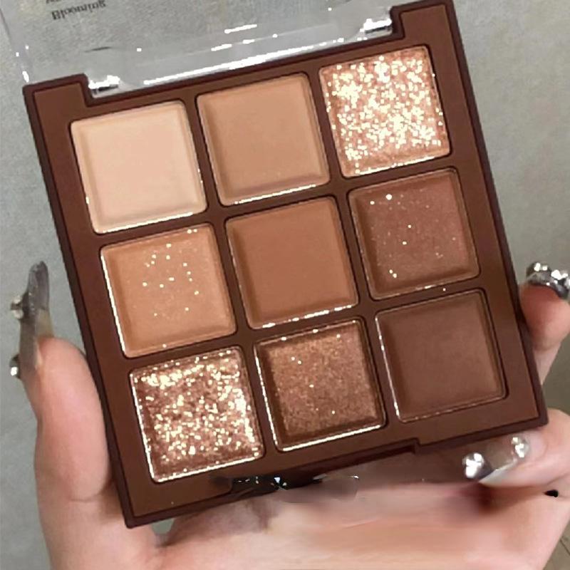 9 цветов матовые мерцающие тени для век Pallete блестящие тени для век водостойкие стойкие пигменты для глаз тени для век красота макияж косметический