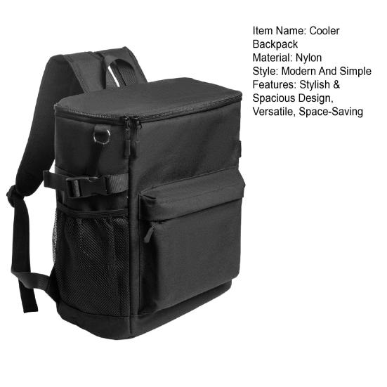 Cooler Backpack 18L Insulated Leak Proof Cooler Bag for Men Women Portable Ice Chest Backpack Lunch Backpack for Camping Hiking Picnic Travel
