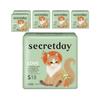 Secretday Love Winged Sanitary Pads, Small Size, 18 Pads Per Pack × 6 Packs